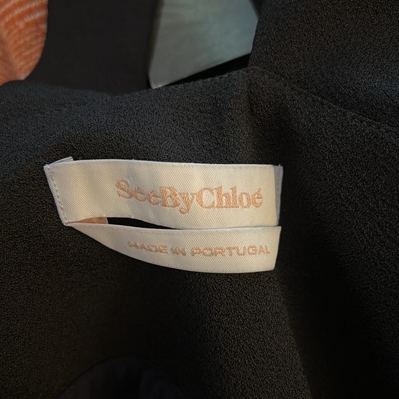 SeeByChloe black dungarees worn once size 38 - Picture 4 of 5